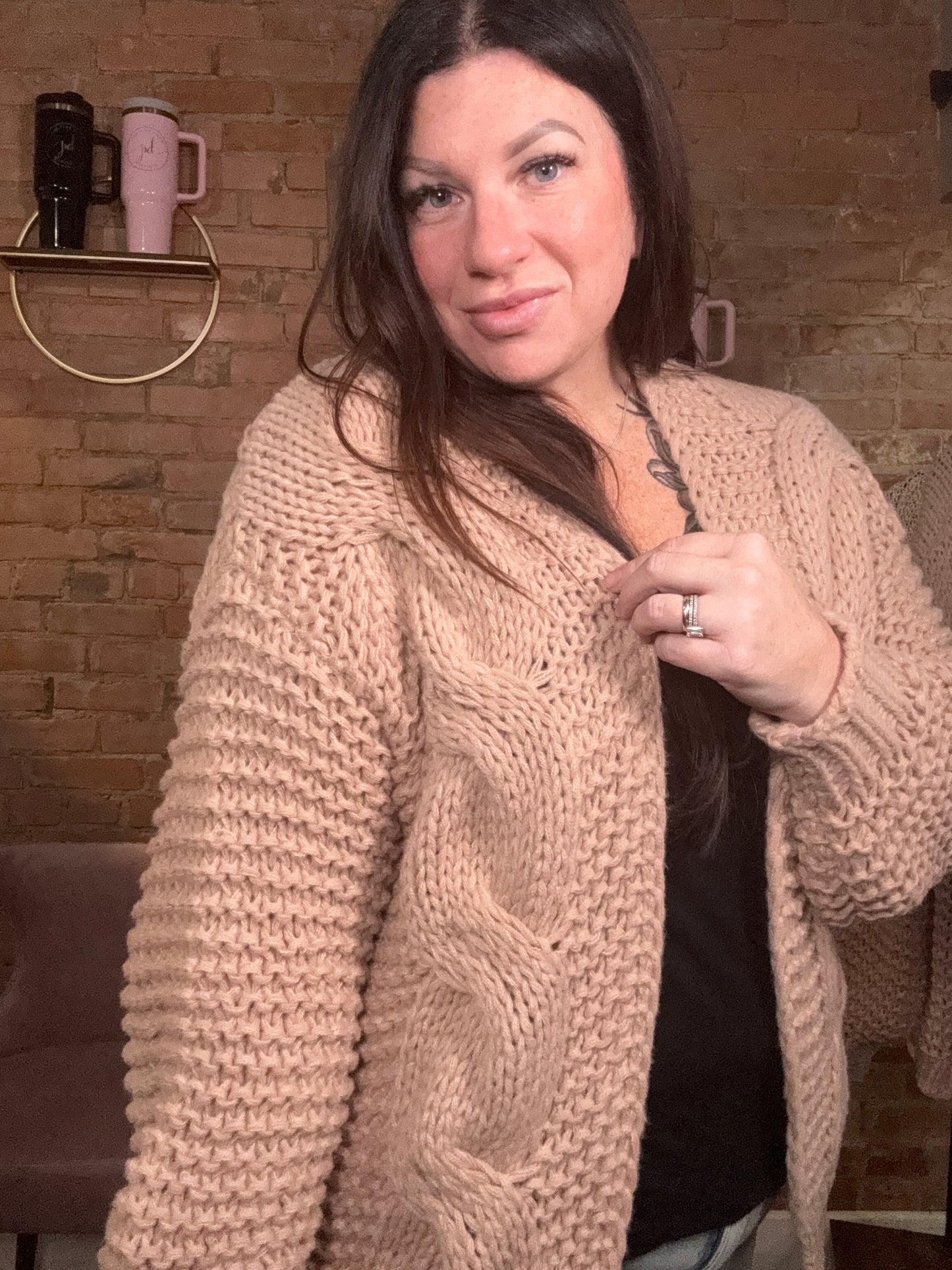 Chunky Cable Cardigan