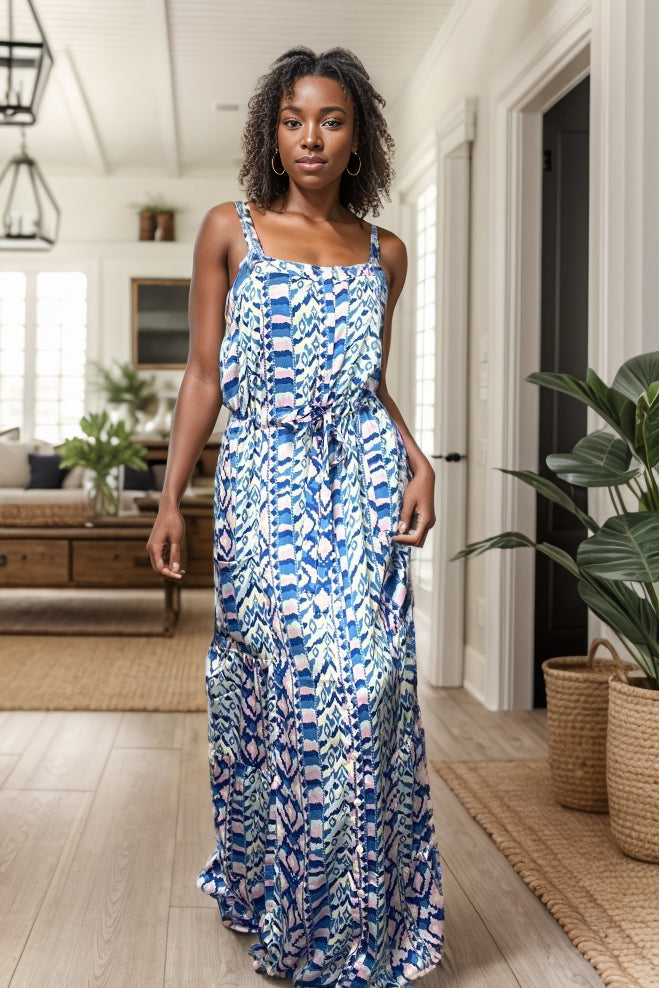 Abby Road - Royal Blue Maxi Dress