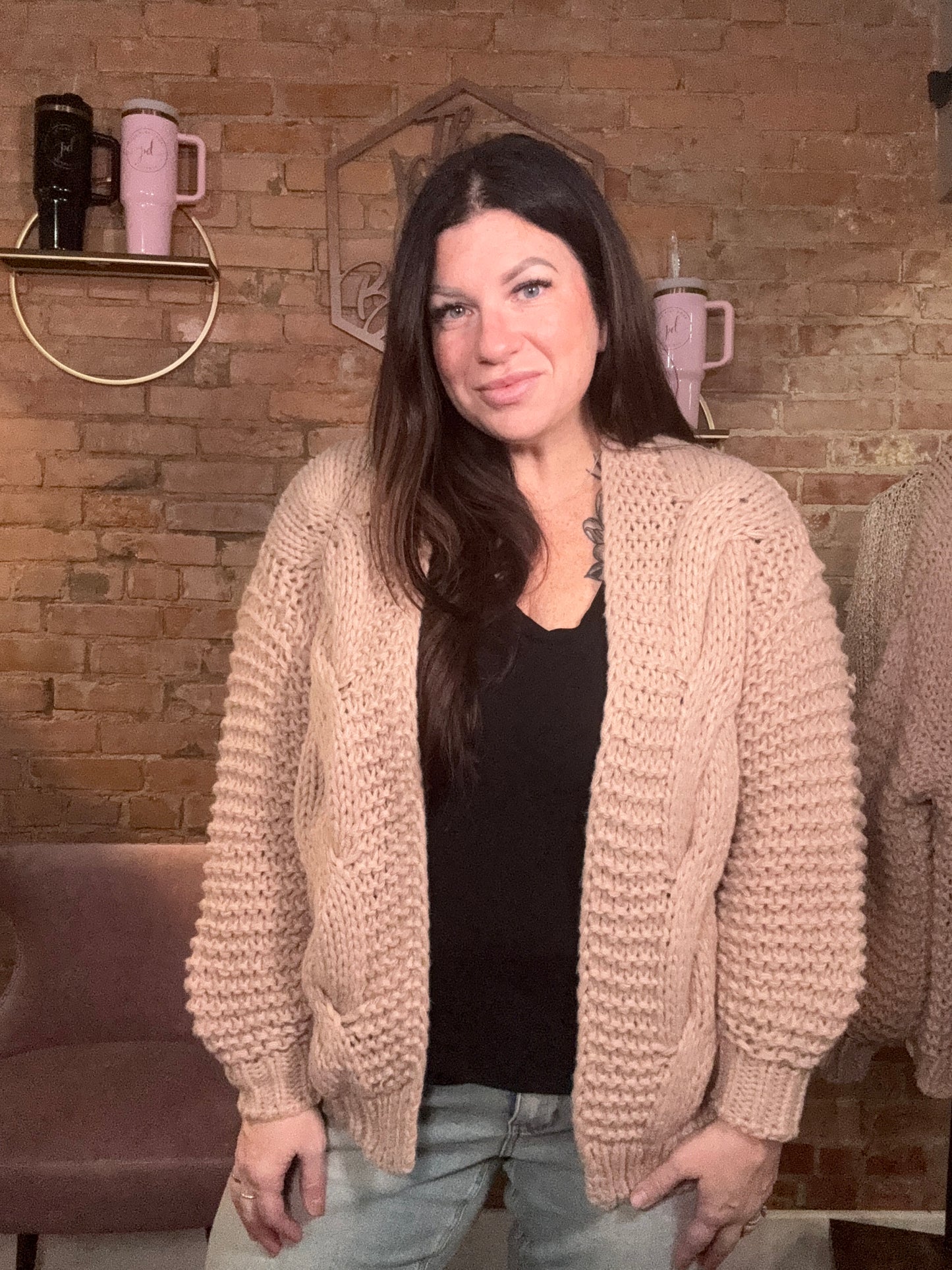 Chunky Cable Cardigan