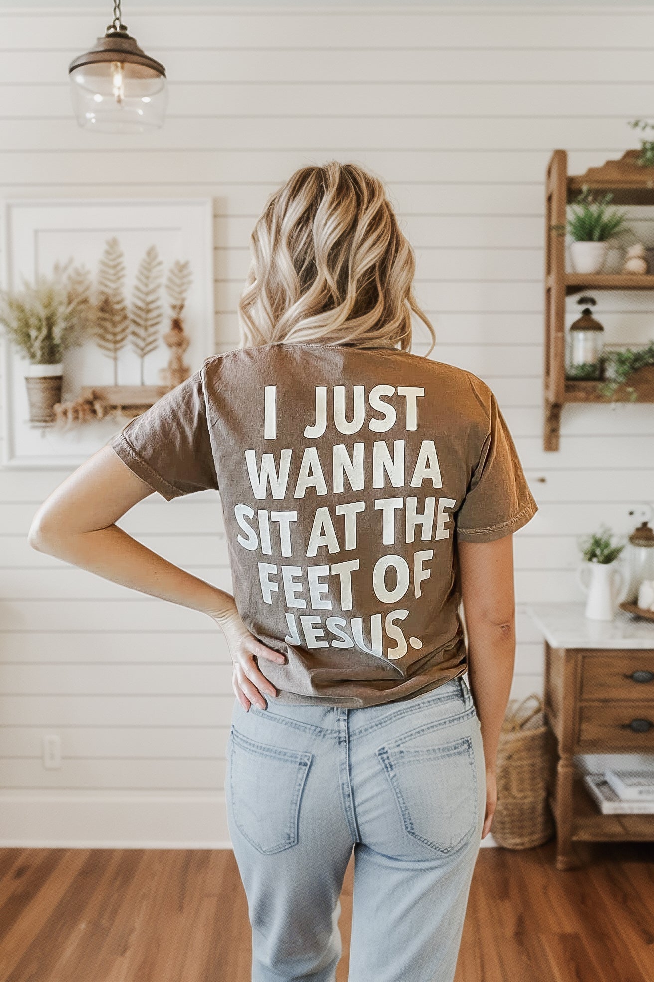 I Just Wanna Sit at the Feet of Jesus Tee